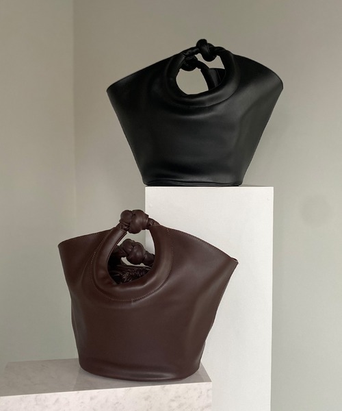 chuclla(チュクラ)の「【chuclla】Knot design set bag cha196(トートバッグ・レディース・ブラック/ブラウン・FREE)」の13枚目の写真
