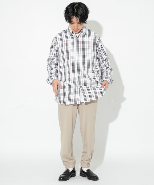 ITEMS URBANRESEARCH（アイテムズ アーバンリサーチ）の「チェックシャツ（シャツ/ブラウス・メンズ・ネイビー/ブラック/ホワイト・LARGE/MEDIUM）」の5枚目の写真