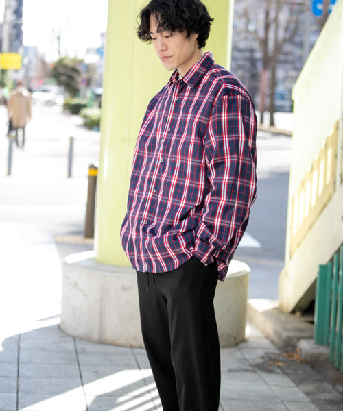 ITEMS URBANRESEARCH（アイテムズ アーバンリサーチ）の「チェックシャツ（シャツ/ブラウス・メンズ・ネイビー/ブラック/ホワイト・LARGE/MEDIUM）」の8枚目の写真