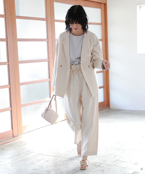 LAKOLE（ラコレ）の「サマーツイードペーパーバッグパンツ / 933517（その他パンツ・レディース・オフホワイト/ネイビー/キャメル・SMALL/MEDIUM）」の22枚目の写真