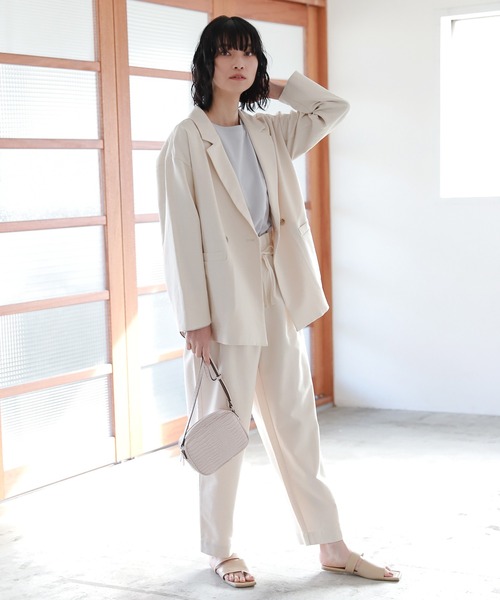 LAKOLE（ラコレ）の「サマーツイードペーパーバッグパンツ / 933517（その他パンツ・レディース・オフホワイト/ネイビー/キャメル・SMALL/MEDIUM）」の14枚目の写真