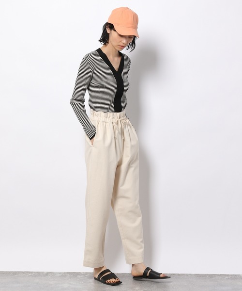 LAKOLE（ラコレ）の「サマーツイードペーパーバッグパンツ / 933517（その他パンツ・レディース・オフホワイト/ネイビー/キャメル・SMALL/MEDIUM）」の6枚目の写真