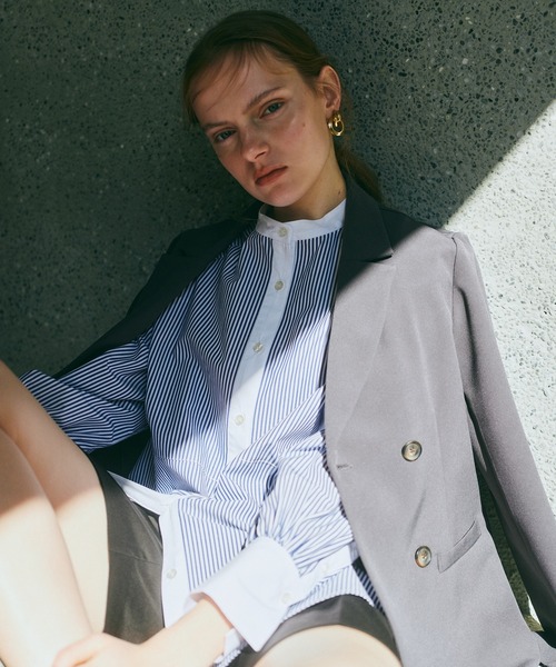 N.（N. Natural Beauty Basic）（エヌエヌナチュラルビューティーベーシック）の「【追加生産】◆バックペプラムバンドカラーシャツ（シャツ/ブラウス・レディース・オフホワイト/ライトグリーン/ブルー系その他/ピンク系その他・MEDIUM）」の19枚目の写真