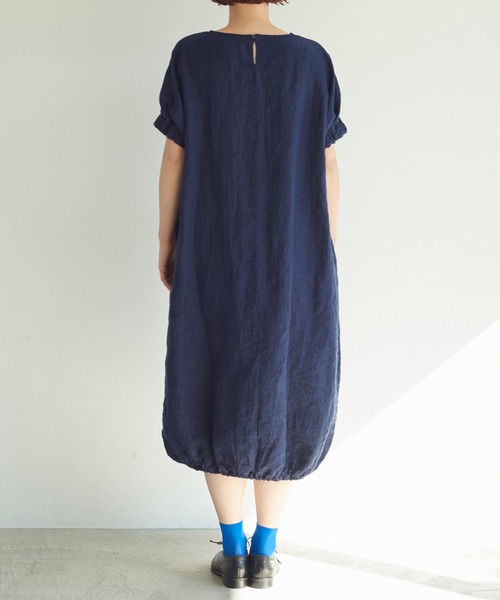 bulle de savonリネンキャッチワッシャー　furifuriワンピース bulle de savonリネンキャッチワッシャー furifuriワンピース