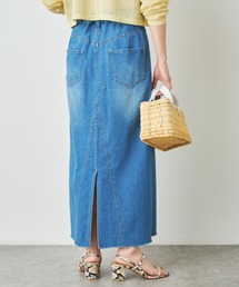 デニムリメイクロングスカート