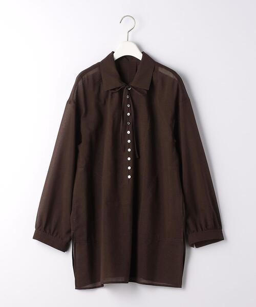 BRACTMENT(ブラクトメント)の「『BRACTMENT(ブラクトメント)』 BM マイクロチェック シアーチュニック(シャツ/ブラウス・レディース・ライトブルー/ダークブラウン/ナチュラル・FREE)」の19枚目の写真