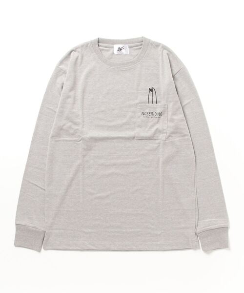 Mag.(マグ)の「【RDS】天竺プリントポケット付き長袖Tシャツ(Tシャツ/カットソー・メンズ・ブラック/グレー系・MEDIUM/LARGE)」の1枚目の写真