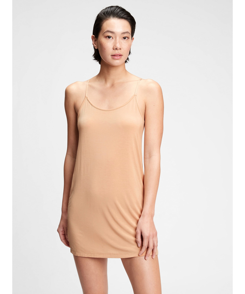 GAP(ギャップ)の「モダール トゥルースリープ エッセンシャル スリップワンピース(インナーウェア/肌着・レディース・ベージュ/ホワイト/ブラウン/ブラック・S/XXS/L/XS/M)」の1枚目の写真