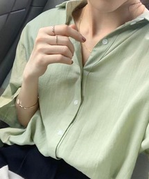 オーバーサイズカラーシャツ