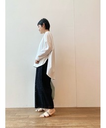 スクエアカットレースパンツを使った人気ファッションコーディネート