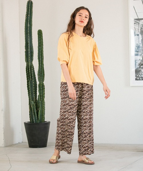 And ニコアンド のファッション 肩タック袖ボリュームプルオーバー Tシャツ カットソー Niko トップス Niko セール