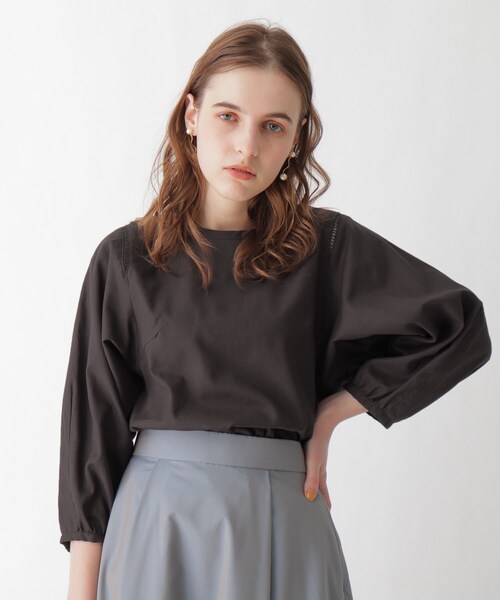 AG by aquagirl（エージーバイアクアガール）の「◆コットンボリュームスリーブブラウス（シャツ/ブラウス・レディース・オフホワイト/キャメル/ガンメタ・38/36）」の3枚目の写真