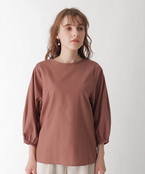 AG by aquagirl（エージーバイアクアガール）の「◆コットンボリュームスリーブブラウス（シャツ/ブラウス・レディース・オフホワイト/キャメル/ガンメタ・38/36）」の15枚目の写真