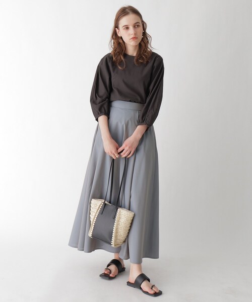 AG by aquagirl（エージーバイアクアガール）の「◆コットンボリュームスリーブブラウス（シャツ/ブラウス・レディース・オフホワイト/キャメル/ガンメタ・38/36）」の10枚目の写真