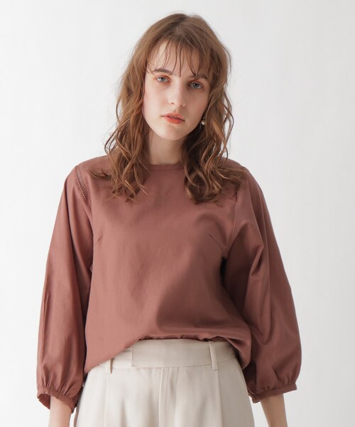 AG by aquagirl（エージーバイアクアガール）の「◆コットンボリュームスリーブブラウス（シャツ/ブラウス・レディース・オフホワイト/キャメル/ガンメタ・38/36）」の17枚目の写真