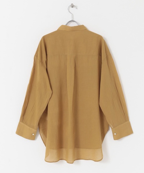 URBAN RESEARCH（アーバンリサーチ）の「コットンボイルオーバーシャツ（シャツ/ブラウス・レディース・オフホワイト/マスタード/チャコールグレー・FREE）」の21枚目の写真