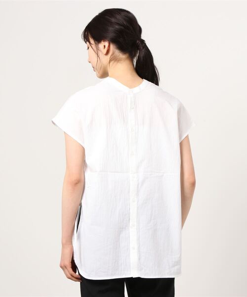 DISCOAT（ディスコート）の「【前後2WAY】ピンタックハシゴレースブラウス（シャツ/ブラウス・レディース・オフホワイト/ブラック/ピンク・FREE）」の6枚目の写真