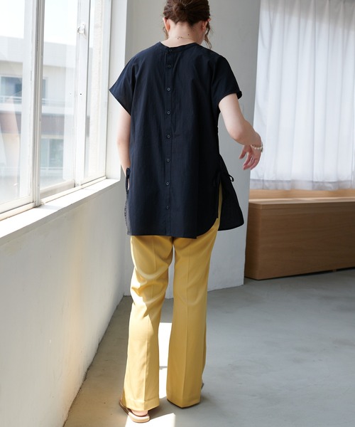 DISCOAT（ディスコート）の「【前後2WAY】ピンタックハシゴレースブラウス（シャツ/ブラウス・レディース・オフホワイト/ブラック/ピンク・FREE）」の21枚目の写真