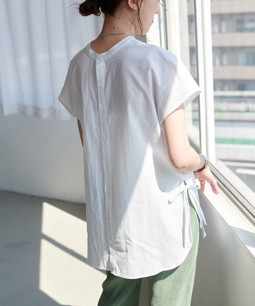 DISCOAT（ディスコート）の「【前後2WAY】ピンタックハシゴレースブラウス（シャツ/ブラウス・レディース・オフホワイト/ブラック/ピンク・FREE）」の11枚目の写真