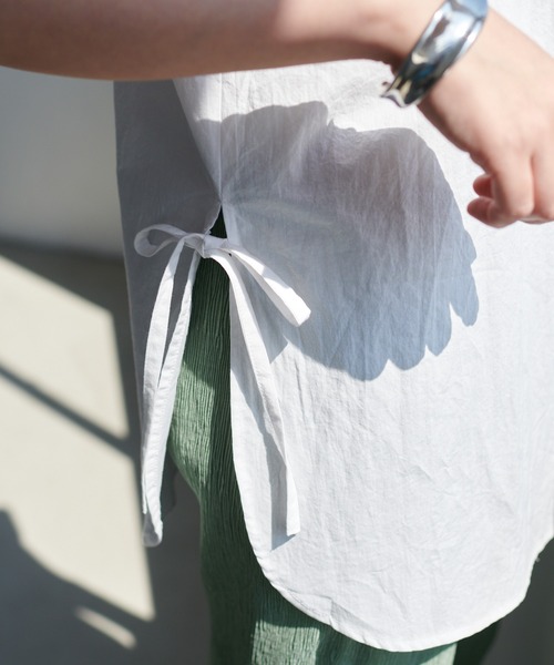 DISCOAT（ディスコート）の「【前後2WAY】ピンタックハシゴレースブラウス（シャツ/ブラウス・レディース・オフホワイト/ブラック/ピンク・FREE）」の13枚目の写真