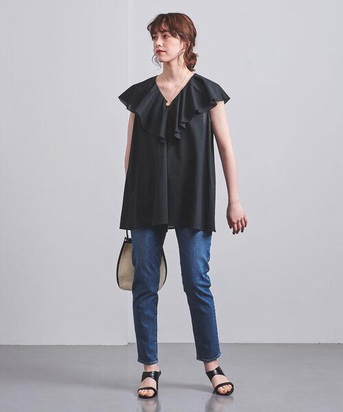 UNITED ARROWS（ユナイテッドアローズ）の「UWCC DENIM スリムパンツ†（デニムパンツ・レディース・ブラック/コバルトブルー・40/38/36）」の14枚目の写真