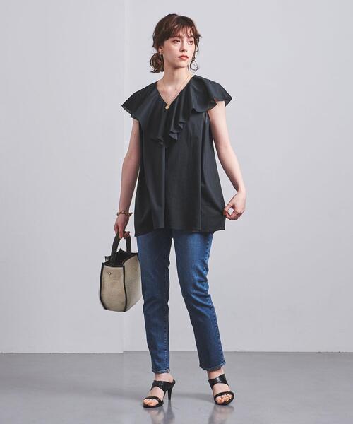 UNITED ARROWS（ユナイテッドアローズ）の「UWCC DENIM スリムパンツ†（デニムパンツ・レディース・ブラック/コバルトブルー・40/38/36）」の15枚目の写真