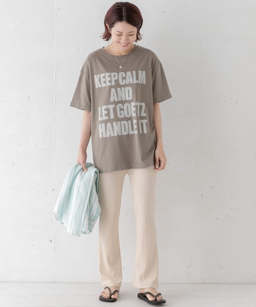 URBAN RESEARCH Sonny Label（アーバンリサーチサニーレーベル）の「ランダムリブセミフレアパンツ（その他パンツ・レディース・ブラック/オフホワイト・FREE）」の12枚目の写真