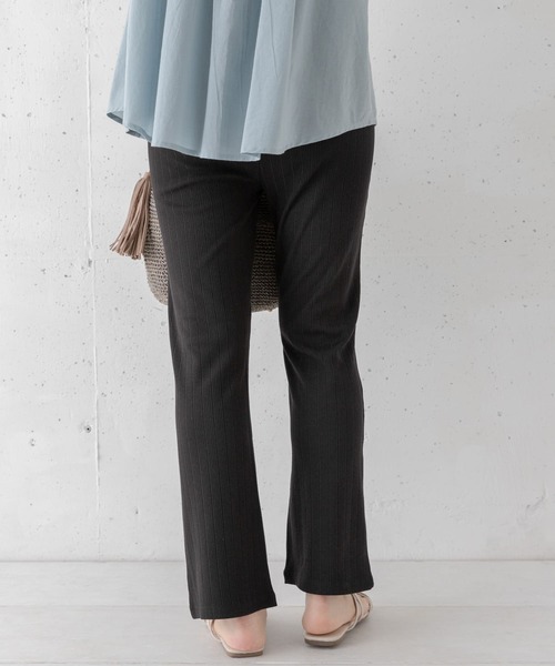 URBAN RESEARCH Sonny Label（アーバンリサーチサニーレーベル）の「ランダムリブセミフレアパンツ（その他パンツ・レディース・ブラック/オフホワイト・FREE）」の16枚目の写真