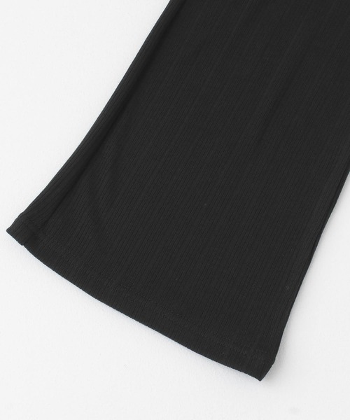 URBAN RESEARCH Sonny Label（アーバンリサーチサニーレーベル）の「ランダムリブセミフレアパンツ（その他パンツ・レディース・ブラック/オフホワイト・FREE）」の10枚目の写真