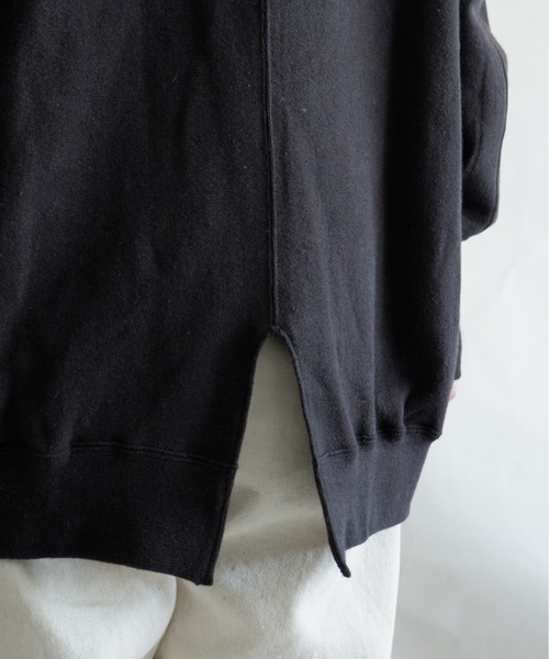 MANASTASH（マナスタッシュ）の「MANASTASH/マナスタッシュ　W's SWEAT BULKY NECK　ウィメンズ　スウェット　バルキーネック　タートルネック（スウェット・レディース・ナチュラル/ブラック/マルチ/テラコッタ・MEDIUM）」の10枚目の写真