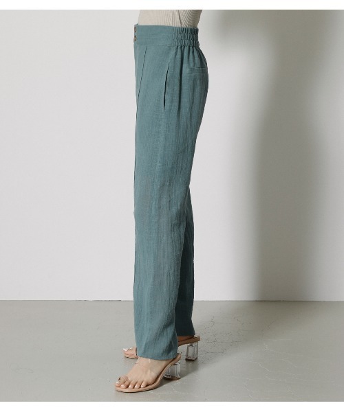 AZUL by moussy（アズールバイマウジー）の「RELAX WIDE PANTS（その他パンツ・レディース・サックスブルー/ブラック/ライトベージュ・SMALL/MEDIUM）」の9枚目の写真