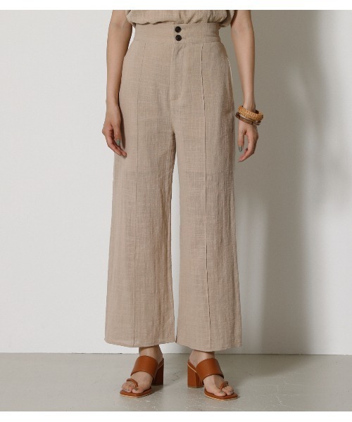 AZUL by moussy（アズールバイマウジー）の「RELAX WIDE PANTS（その他パンツ・レディース・サックスブルー/ブラック/ライトベージュ・SMALL/MEDIUM）」の15枚目の写真