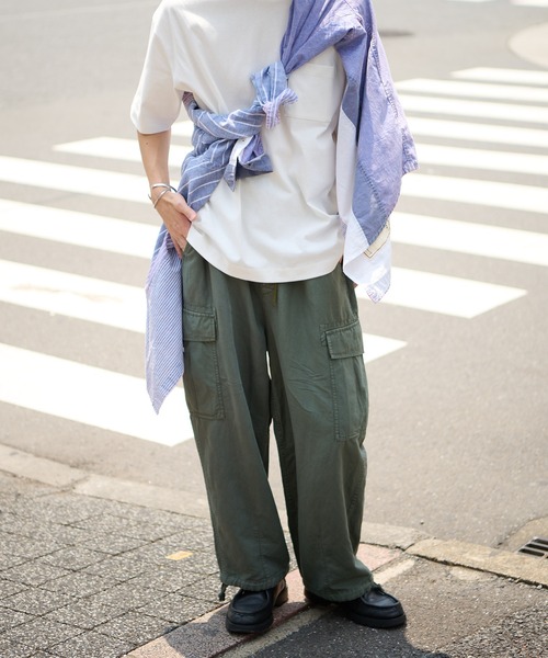 CIAOPANIC TYPY（チャオパニックティピー）の「【etsinta/エシンタ】リネン混ビンテージストライプシャツ（シャツ/ブラウス・レディース・ブルー・ONE SIZE）」の15枚目の写真