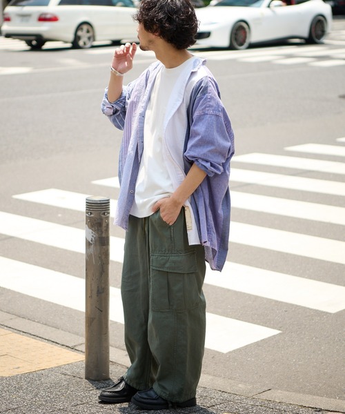 CIAOPANIC TYPY（チャオパニックティピー）の「【etsinta/エシンタ】リネン混ビンテージストライプシャツ（シャツ/ブラウス・レディース・ブルー・ONE SIZE）」の13枚目の写真