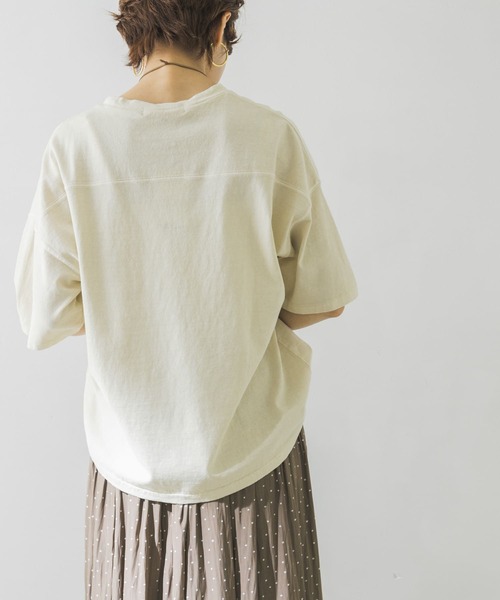 URBAN RESEARCH（アーバンリサーチ）の「USAコットンTシャツ（Tシャツ/カットソー・レディース・オフホワイト/イエロー/オレンジ/ミント・FREE）」の3枚目の写真