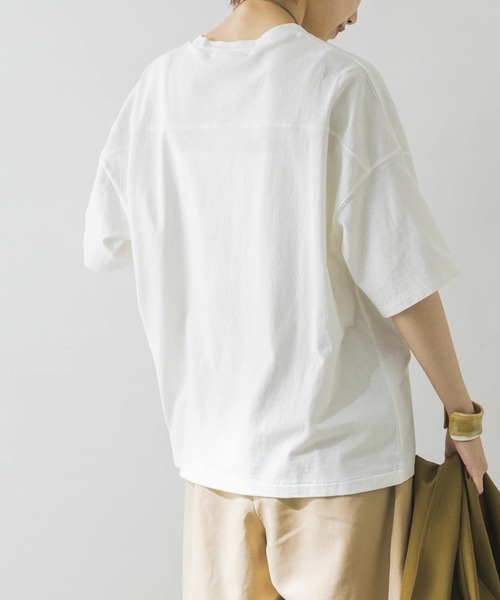 URBAN RESEARCH（アーバンリサーチ）の「USAコットンTシャツ（Tシャツ/カットソー・レディース・オフホワイト/イエロー/オレンジ/ミント・FREE）」の8枚目の写真