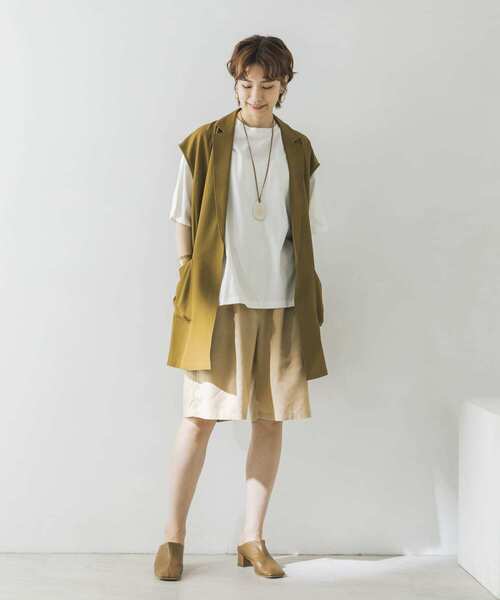 URBAN RESEARCH（アーバンリサーチ）の「USAコットンTシャツ（Tシャツ/カットソー・レディース・オフホワイト/イエロー/オレンジ/ミント・FREE）」の15枚目の写真