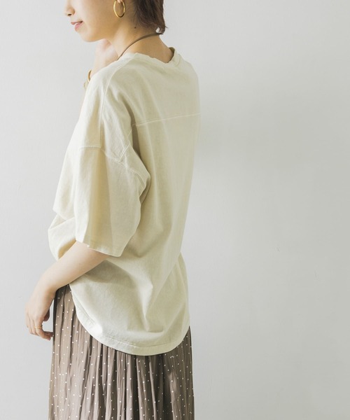 URBAN RESEARCH（アーバンリサーチ）の「USAコットンTシャツ（Tシャツ/カットソー・レディース・オフホワイト/イエロー/オレンジ/ミント・FREE）」の5枚目の写真