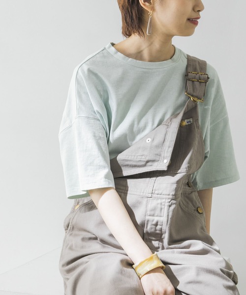 URBAN RESEARCH（アーバンリサーチ）の「USAコットンTシャツ（Tシャツ/カットソー・レディース・オフホワイト/イエロー/オレンジ/ミント・FREE）」の14枚目の写真