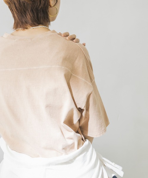 URBAN RESEARCH（アーバンリサーチ）の「USAコットンTシャツ（Tシャツ/カットソー・レディース・オフホワイト/イエロー/オレンジ/ミント・FREE）」の19枚目の写真