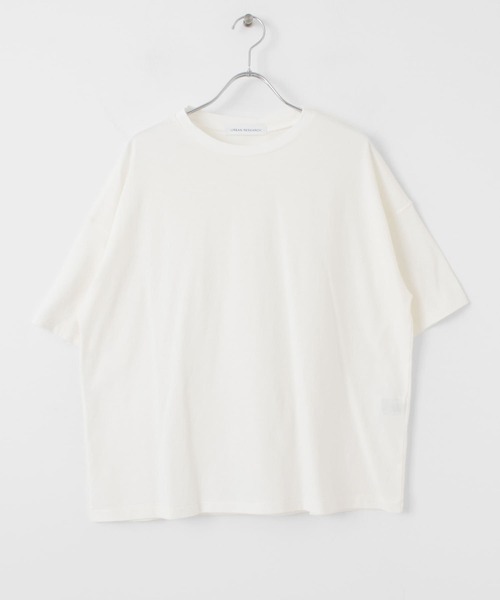 URBAN RESEARCH（アーバンリサーチ）の「USAコットンTシャツ（Tシャツ/カットソー・レディース・オフホワイト/イエロー/オレンジ/ミント・FREE）」の21枚目の写真