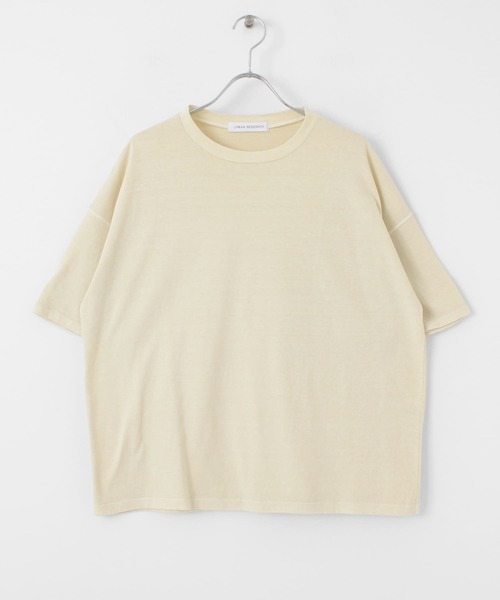 URBAN RESEARCH（アーバンリサーチ）の「USAコットンTシャツ（Tシャツ/カットソー・レディース・オフホワイト/イエロー/オレンジ/ミント・FREE）」の22枚目の写真