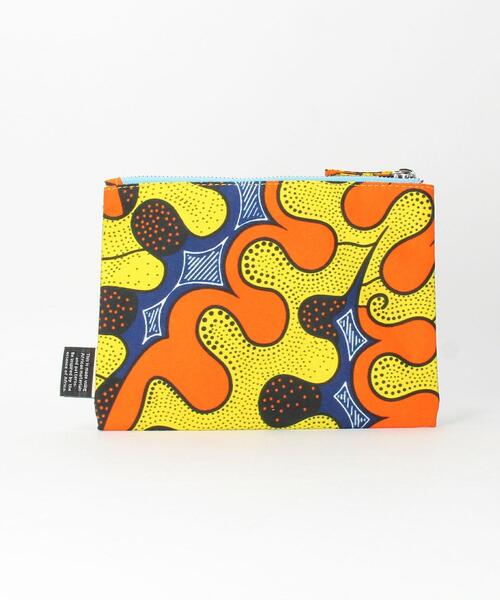 THE STATION STORE（ザ ステーション ストア）の「＜RICHE＞AFRICAN プリント ポーチ（ポーチ・レディース・ライトグレー/イエロー/ターコイズブルー・FREE）」の5枚目の写真