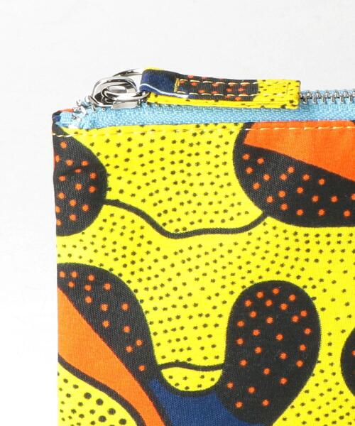 THE STATION STORE（ザ ステーション ストア）の「＜RICHE＞AFRICAN プリント ポーチ（ポーチ・レディース・ライトグレー/イエロー/ターコイズブルー・FREE）」の7枚目の写真