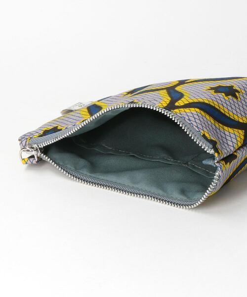 THE STATION STORE（ザ ステーション ストア）の「＜RICHE＞AFRICAN プリント ポーチ（ポーチ・レディース・ライトグレー/イエロー/ターコイズブルー・FREE）」の10枚目の写真
