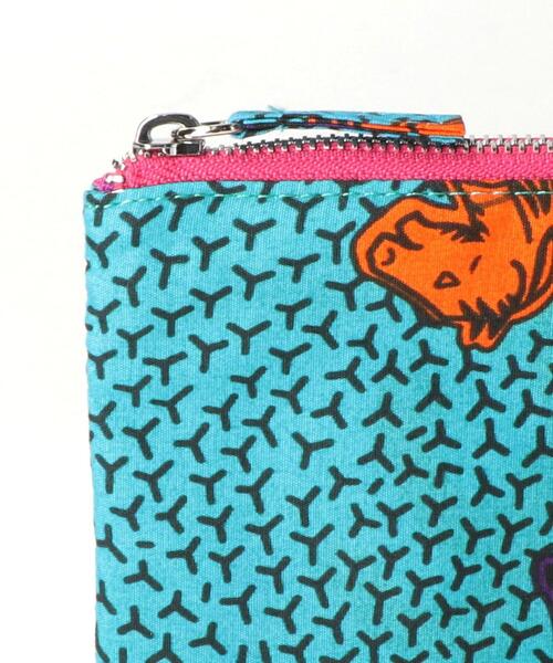 THE STATION STORE（ザ ステーション ストア）の「＜RICHE＞AFRICAN プリント ポーチ（ポーチ・レディース・ライトグレー/イエロー/ターコイズブルー・FREE）」の11枚目の写真