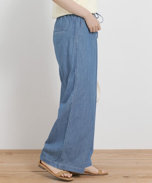 URBAN RESEARCH Sonny Label（アーバンリサーチサニーレーベル）の「イージーデニムワイドパンツ（デニムパンツ・レディース・インディゴブルー/ライトインディゴブルー・38/36）」の9枚目の写真