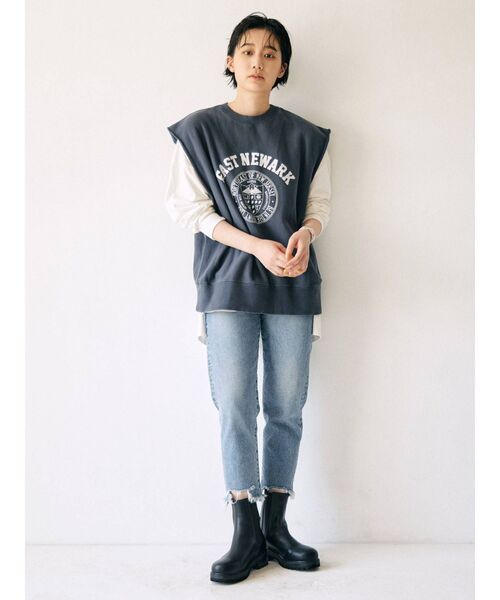 Ungrid（アングリッド）の「ヘムダメージデニム（デニムパンツ・レディース・ブルー・24inch/25inch/26inch）」の15枚目の写真