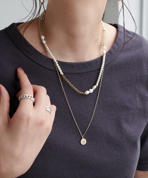 DISCOAT(ディスコート)の「USコットンショートTシャツ(Tシャツ/カットソー・レディース・チャコールグレー/ベージュ/オフホワイト/グリーン・FREE)」の15枚目の写真