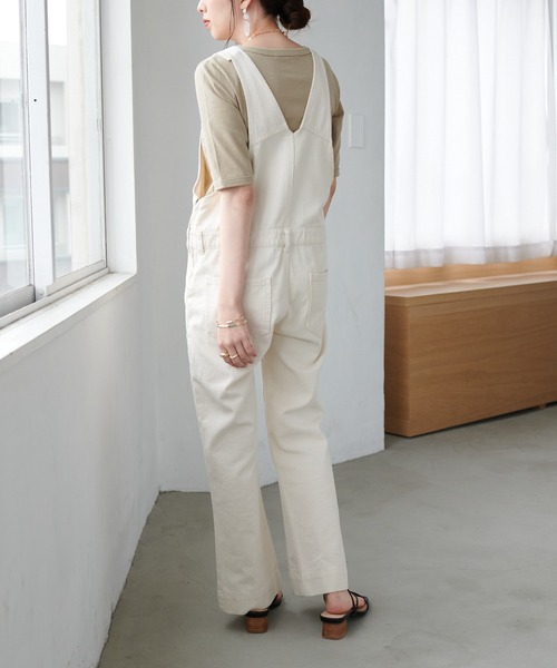 DISCOAT(ディスコート)の「USコットンショートTシャツ(Tシャツ/カットソー・レディース・チャコールグレー/ベージュ/オフホワイト/グリーン・FREE)」の21枚目の写真